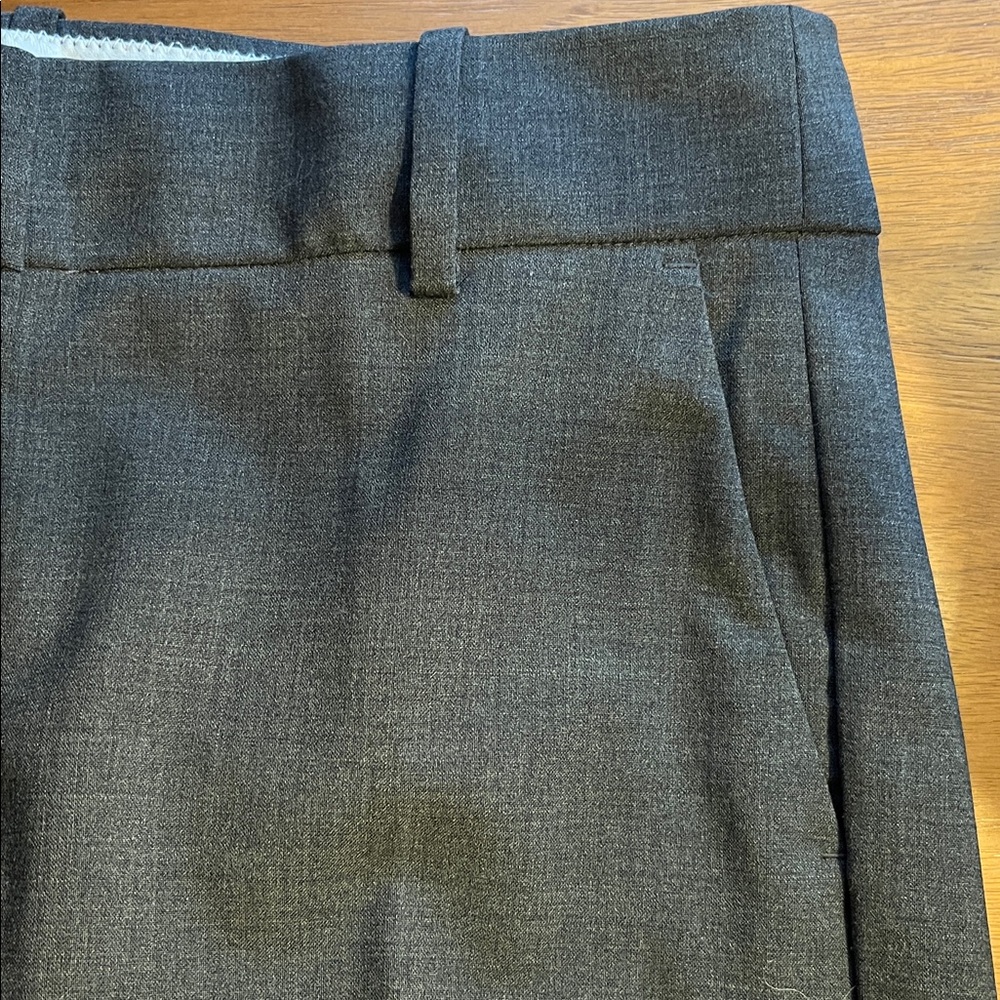J.Crew | Cameron slim crop pant in Italian stretch wool | Heather Coal | Size 4 - Picture 9 of 13